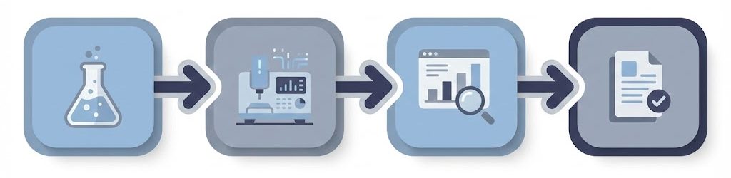 Kkdik Analitical analysis tests services process flow doruksistem